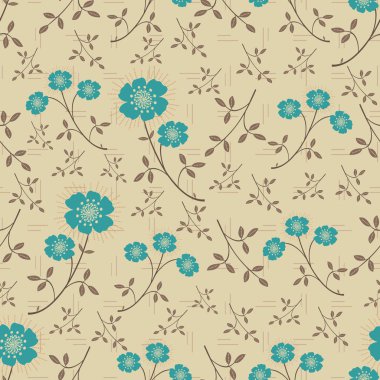 Çiçek desenli ile Seamless Modeli.