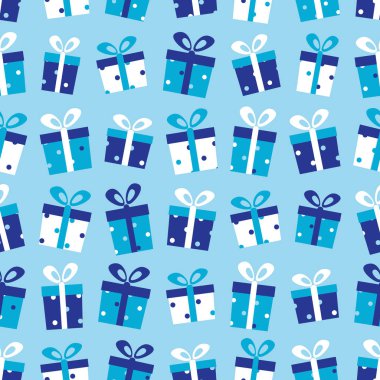 Resim hediye kutuları ile Seamless modeli