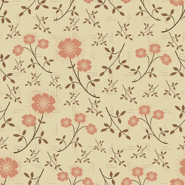 Çiçek desenli ile Seamless Modeli.