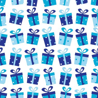 Resim hediye kutuları ile Seamless modeli