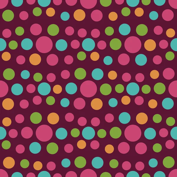 Padrão Abstrato Sem Costura Com Padrão Geométrico Círculos Multicoloridos — Vetor de Stock