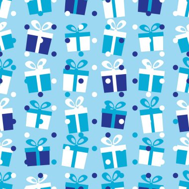 Resim hediye kutuları ile Seamless modeli