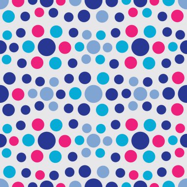Çok renkli dairelerin geometrik desenli kusursuz soyut deseni.