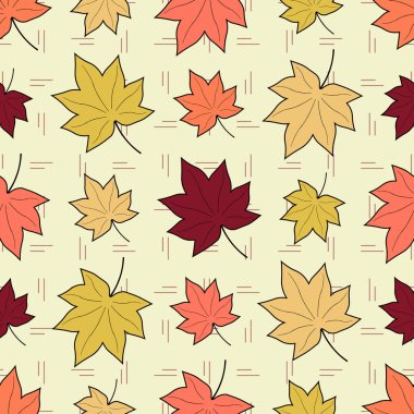 Bitki deseni ile Seamless modeli bırakır.