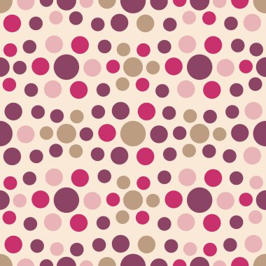 Çok renkli dairelerin geometrik desenli kusursuz soyut deseni. 