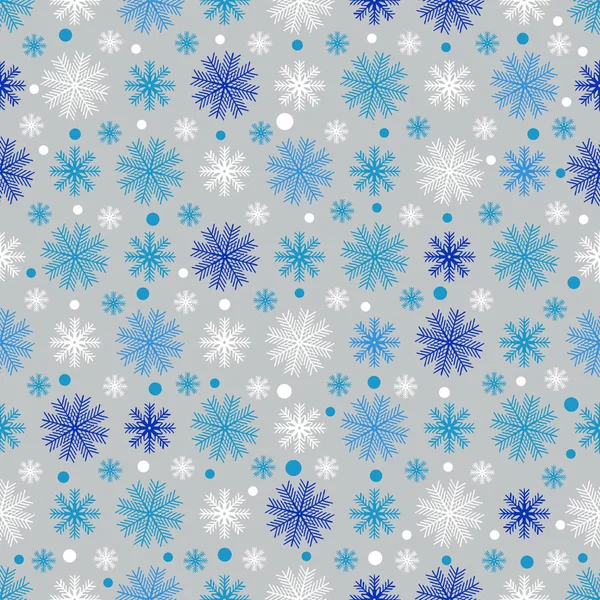 Seamless Christmas Pattern Pattern Snowflakes — Stock Vector