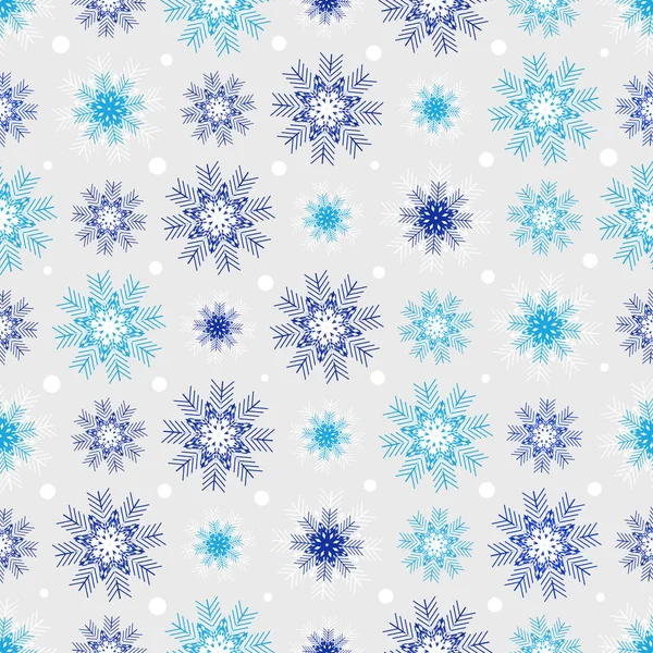 Modèle Noël Sans Couture Avec Modèle Flocons Neige — Image vectorielle