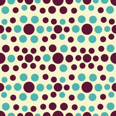 Çok renkli dairelerin geometrik desenli kusursuz soyut deseni.