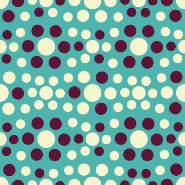 Çok renkli dairelerin geometrik desenli kusursuz soyut deseni.