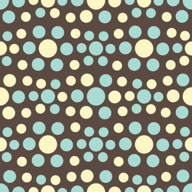 Çok renkli dairelerin geometrik desenli kusursuz soyut deseni.