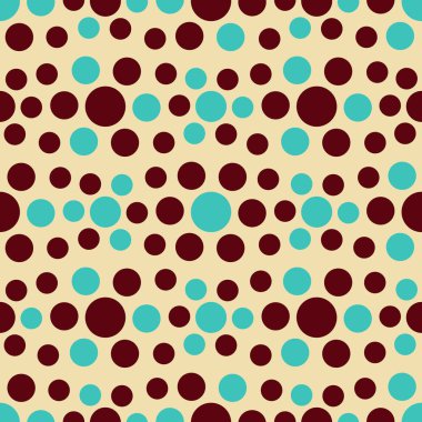 Çok renkli dairelerin geometrik desenli kusursuz soyut deseni. 
