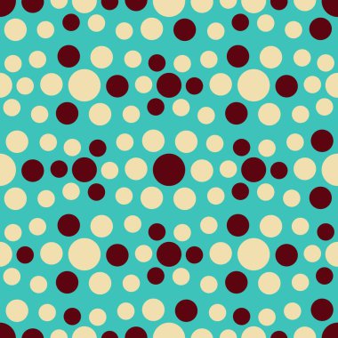 Çok renkli dairelerin geometrik desenli kusursuz soyut deseni. 