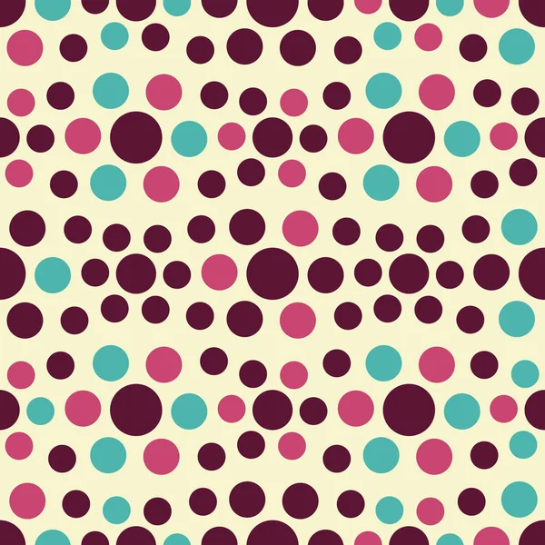 Patrón Abstracto Sin Costuras Con Patrón Geométrico Círculos Multicolores — Archivo Imágenes Vectoriales
