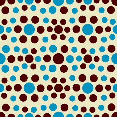 Çok renkli dairelerin geometrik desenli kusursuz soyut deseni.