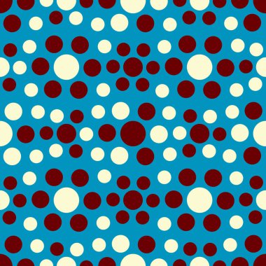 Çok renkli dairelerin geometrik desenli kusursuz soyut deseni. 