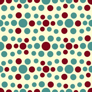 Çok renkli dairelerin geometrik desenli kusursuz soyut deseni. 