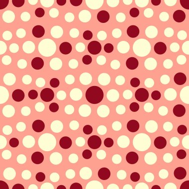 Çok renkli dairelerin geometrik desenli kusursuz soyut deseni. 