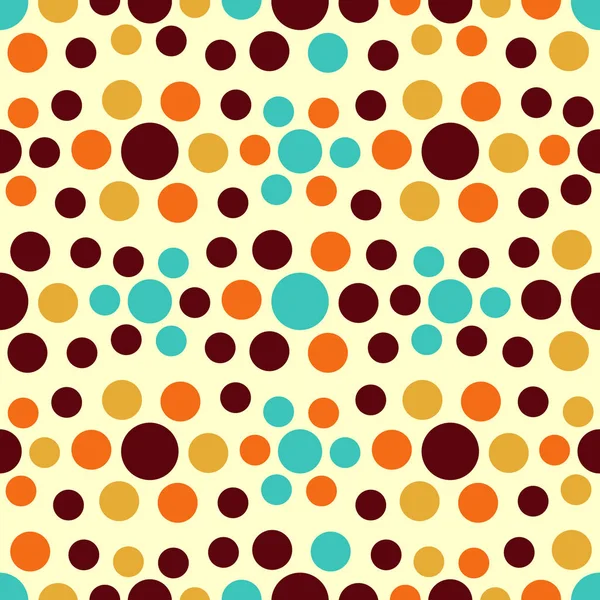 Çok renkli dairelerin geometrik desenli kusursuz soyut deseni. 