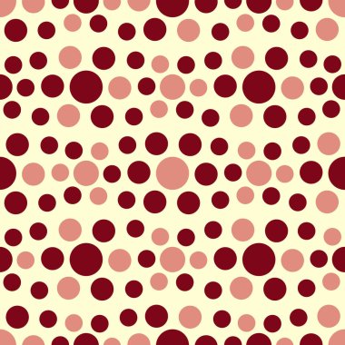 Çok renkli dairelerin geometrik desenli kusursuz soyut deseni.