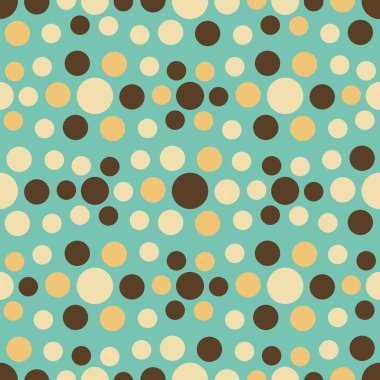 Çok renkli dairelerin geometrik desenli kusursuz soyut deseni.