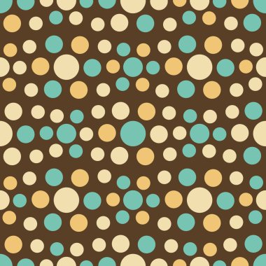 Çok renkli dairelerin geometrik desenli kusursuz soyut deseni.