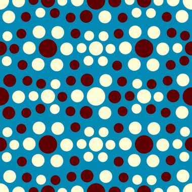 Çok renkli dairelerin geometrik desenli kusursuz soyut deseni.