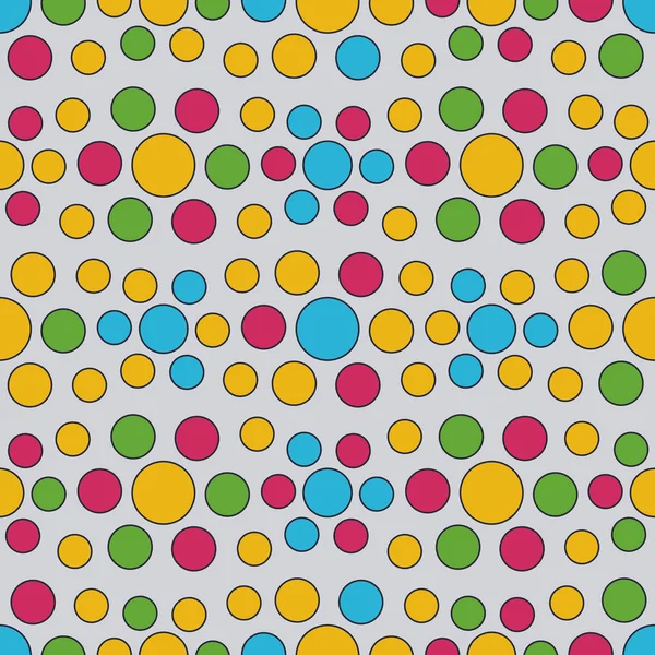 Seamless Abstract Pattern Geometric Pattern Multicolored Circles — Stock Vector