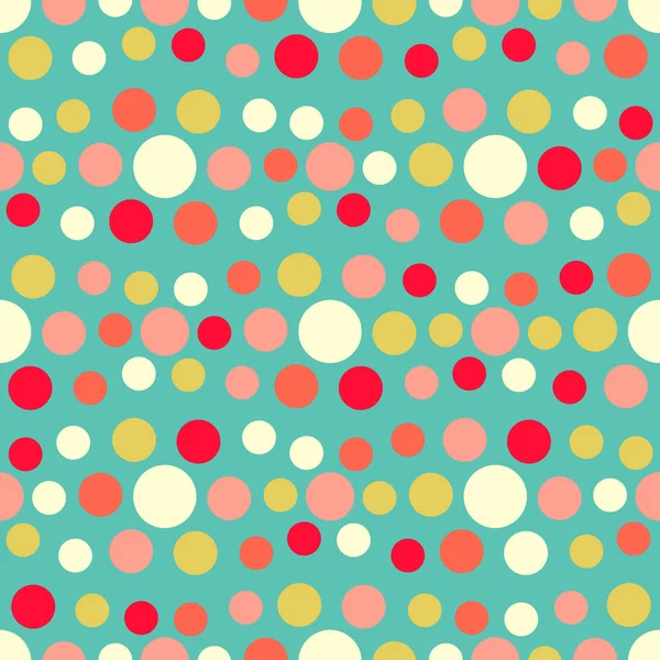 Seamless Abstract Pattern Geometric Pattern Multicolored Circles — Stock Vector