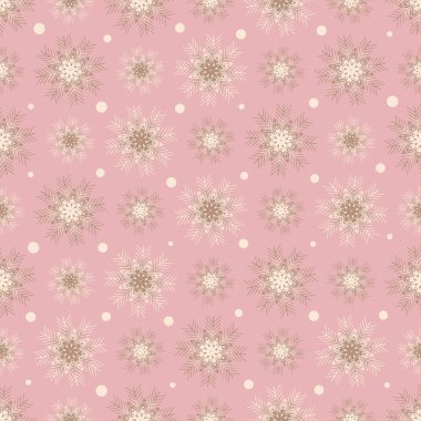 Kar taneleri bir deseni ile Seamless Noel modeli.