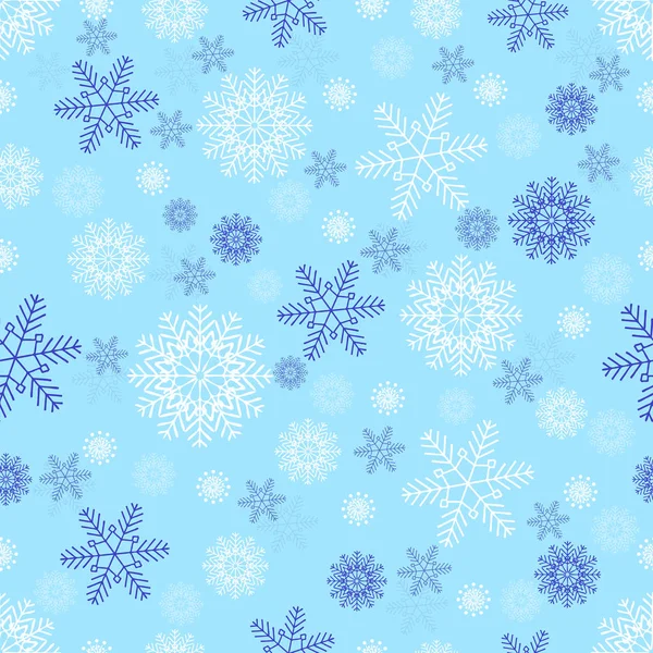 Modèle Noël Sans Couture Avec Modèle Flocons Neige — Image vectorielle