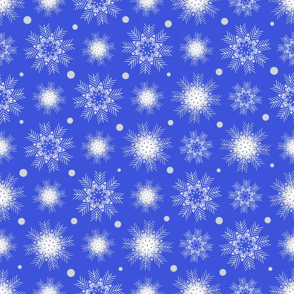 Seamless Christmas Pattern Pattern Snowflakes — Stock Vector