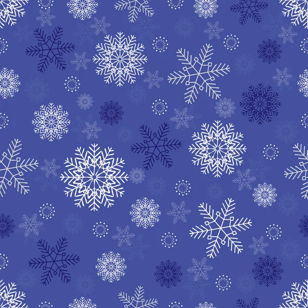 Modèle Noël Sans Couture Avec Modèle Flocons Neige — Image vectorielle