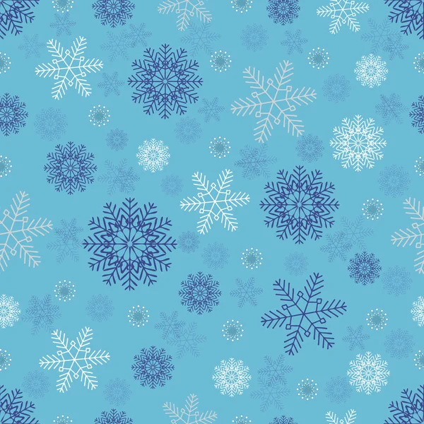 Modèle Noël Sans Couture Avec Modèle Flocons Neige — Image vectorielle