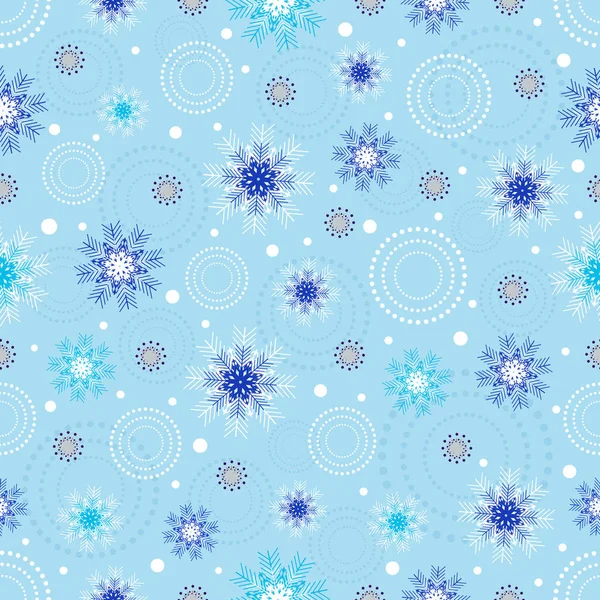 Seamless Christmas Pattern Pattern Snowflakes — Stock Vector