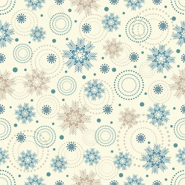 Seamless Christmas Pattern Pattern Snowflakes — Stock Vector