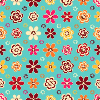 Çiçek desenli ile Seamless Modeli.