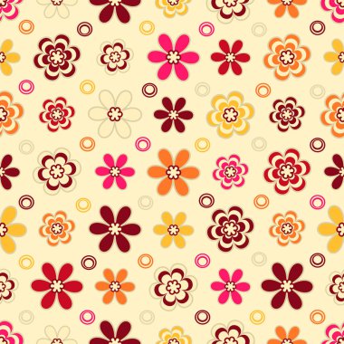 Çiçek desenli ile Seamless Modeli.