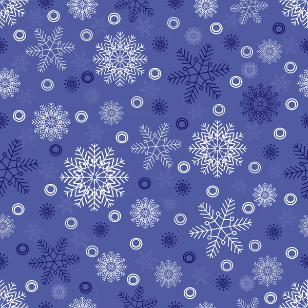 Modèle Noël Sans Couture Avec Modèle Flocons Neige — Image vectorielle