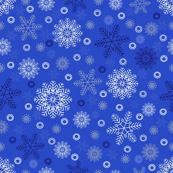Modèle Noël Sans Couture Avec Modèle Flocons Neige — Image vectorielle