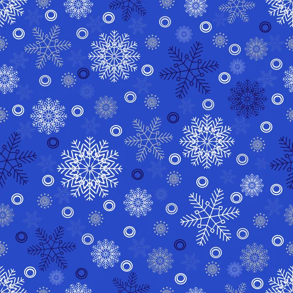 Seamless Christmas Pattern Pattern Snowflakes — Stock Vector