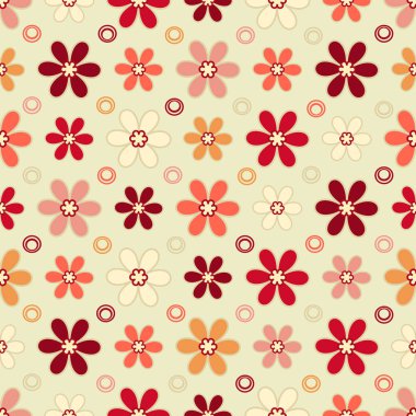 Çiçek desenli ile Seamless Modeli.