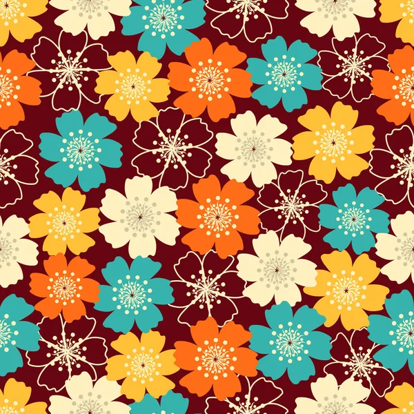Çiçek desenli ile Seamless Modeli.