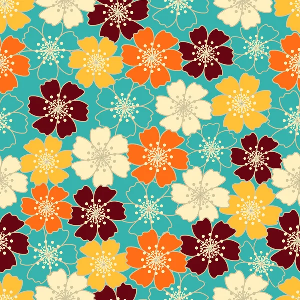 Çiçek desenli ile Seamless Modeli.