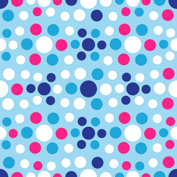 Çok renkli dairelerin geometrik desenli kusursuz soyut deseni.