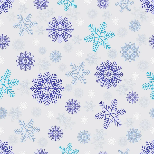 Modèle Noël Sans Couture Avec Modèle Flocons Neige — Image vectorielle