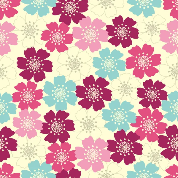 Seamless Pattern Floral Pattern — Stock Vector