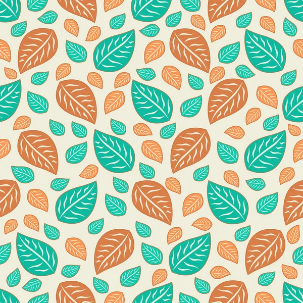 Seamless Pattern Plant Pattern Leaves — Stock Vector