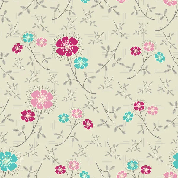 Çiçek desenli ile Seamless Modeli.