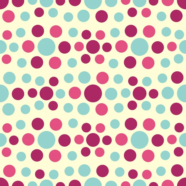 Çok renkli dairelerin geometrik desenli kusursuz soyut deseni.