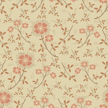 Çiçek desenli ile Seamless Modeli.